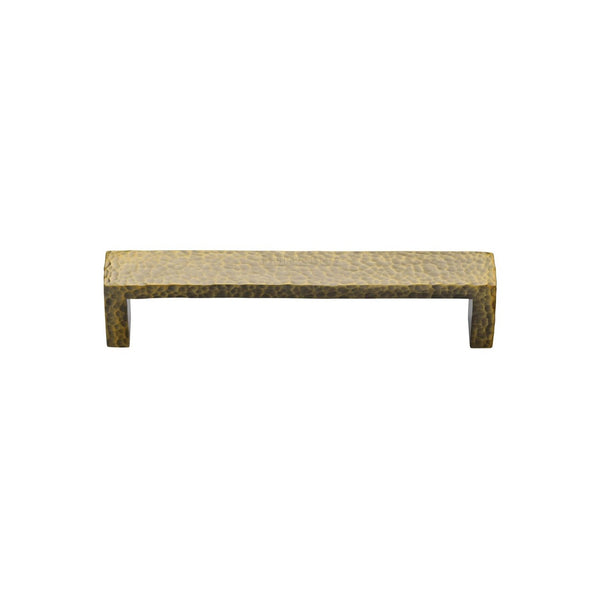 Hammered Wide Metro Cabinet Pull Handle by M Marcus - Heritage Brass