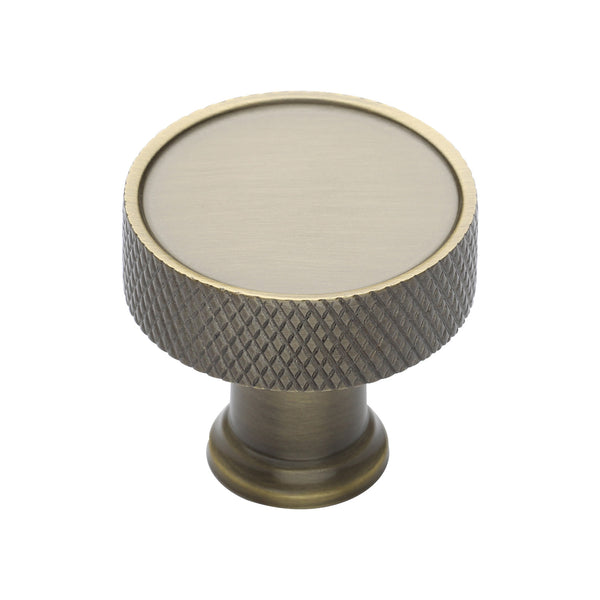 Florence Knurled Cabinet Knob by M Marcus - Heritage Brass
