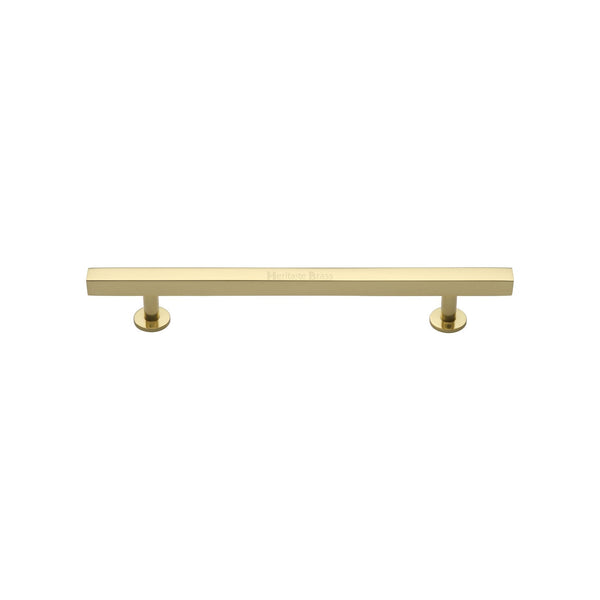 M Marcus - Heritage Brass, Offset Square Cabinet Pull, Cabinet Hardware, Cabinet Pull Handles