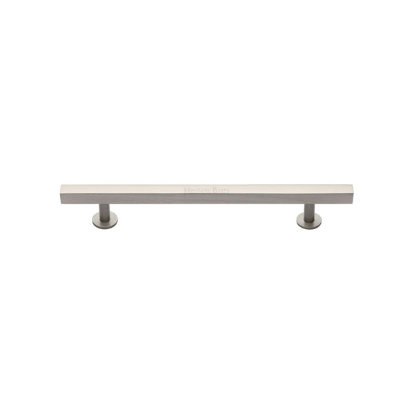 M Marcus - Heritage Brass, Offset Square Cabinet Pull, Cabinet Hardware, Cabinet Pull Handles