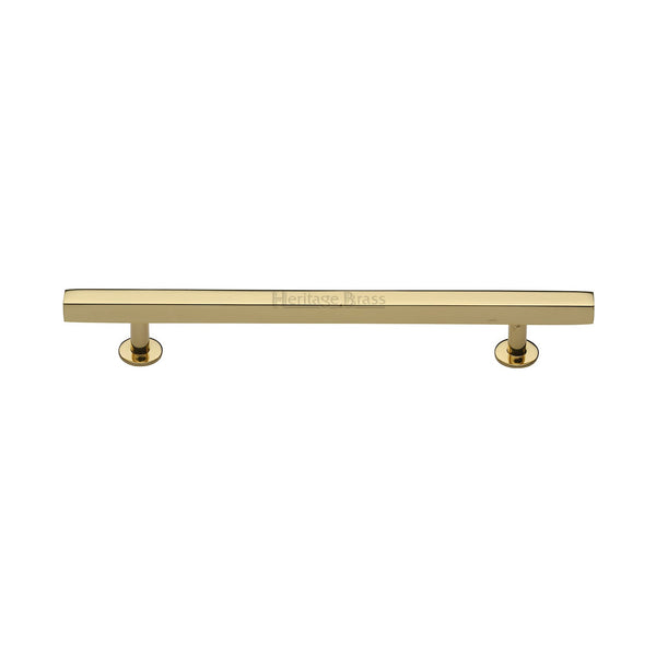 M Marcus - Heritage Brass, Offset Square Cabinet Pull, Cabinet Hardware, Cabinet Pull Handles