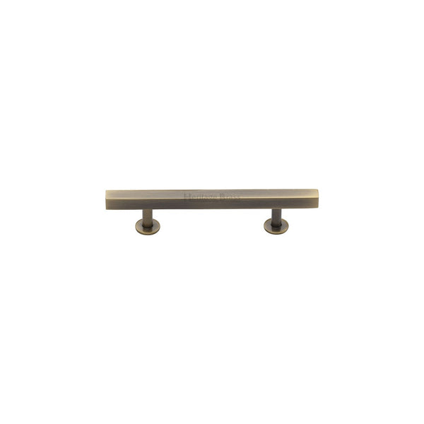 Offset Square Cabinet Knob by M Marcus - Heritage Brass