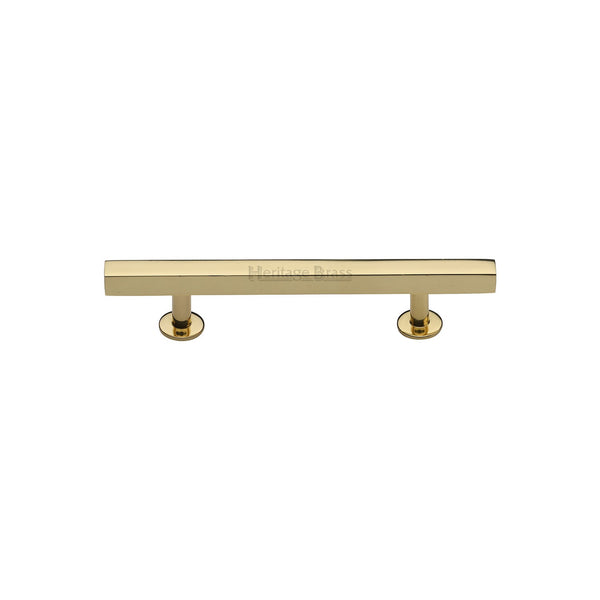 M Marcus - Heritage Brass, Offset Square Cabinet Pull, Cabinet Hardware, Cabinet Pull Handles