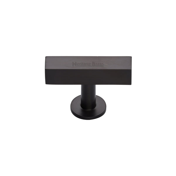 Symmetrical Square Cabinet Knob by M Marcus - Heritage Brass