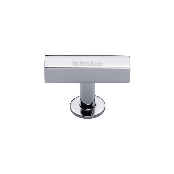 Symmetrical Square Cabinet Knob by M Marcus - Heritage Brass
