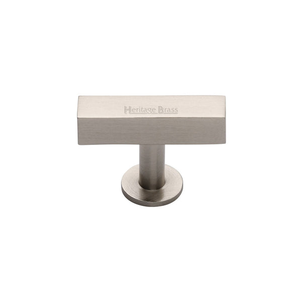 Symmetrical Square Cabinet Knob by M Marcus - Heritage Brass