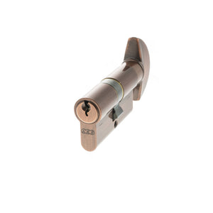 AGB Euro Profile 5 Pin Cylinder Key to Turn 30-30mm (60mm) Keyed Alike - Copper
