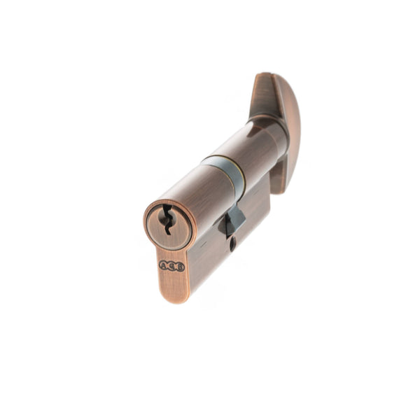 AGB Euro Profile 5 Pin Cylinder Key to Turn 35-35mm (70mm) Keyed Alike - Copper