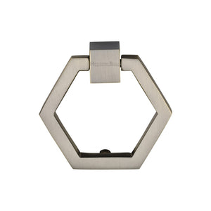 Hexagon Cabinet Drop Pull by M Marcus - Heritage Brass