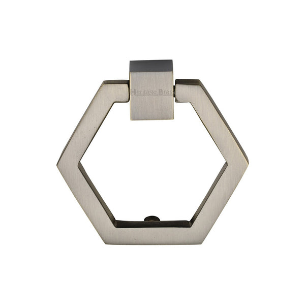 Hexagon Cabinet Drop Pull by M Marcus - Heritage Brass