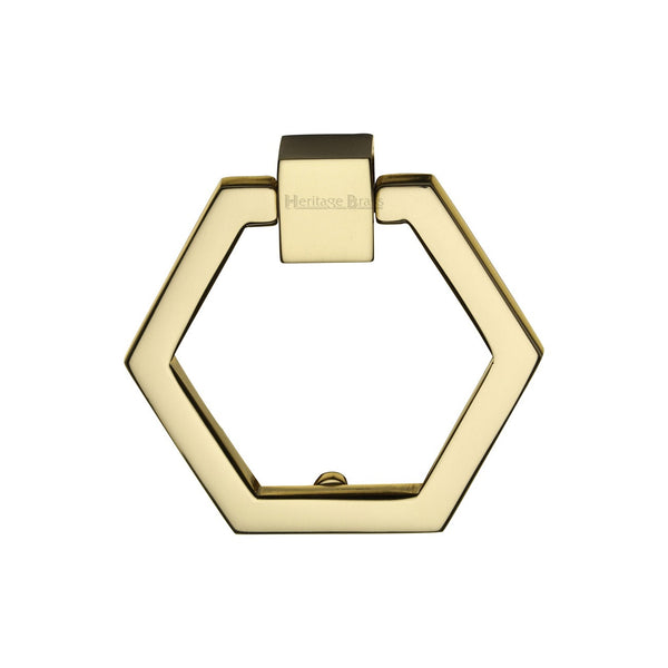 Hexagon Cabinet Drop Pull by M Marcus - Heritage Brass