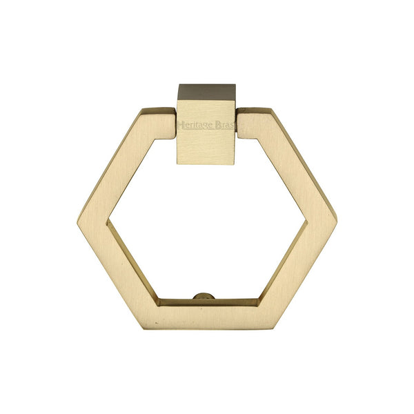 Hexagon Cabinet Drop Pull by M Marcus - Heritage Brass