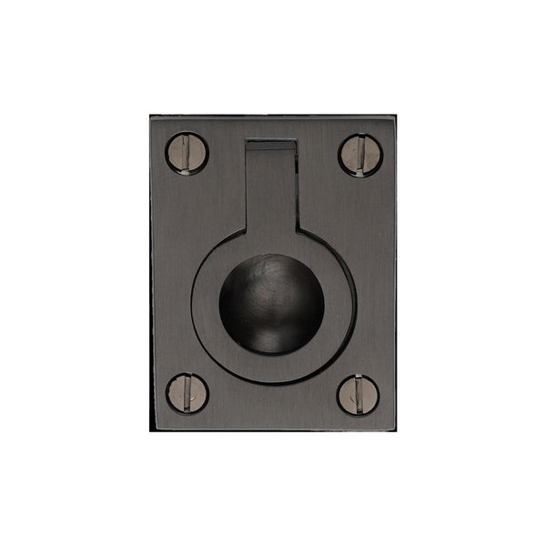 Flush Ring Cabinet Pull by M Marcus - Heritage Brass