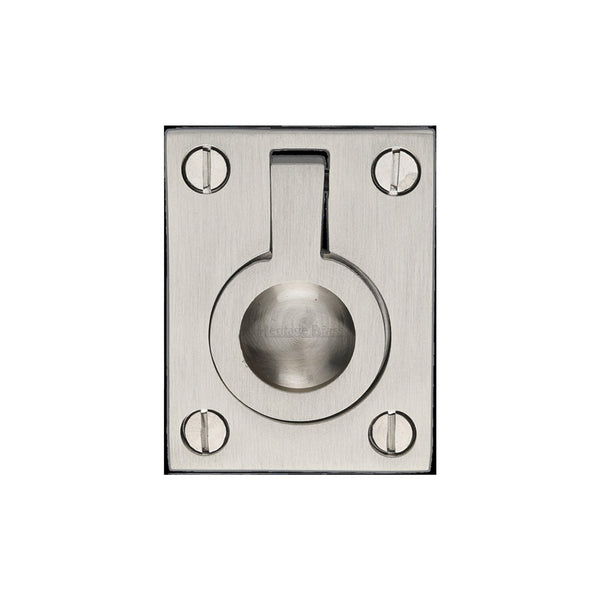 Flush Ring Cabinet Pull by M Marcus - Heritage Brass