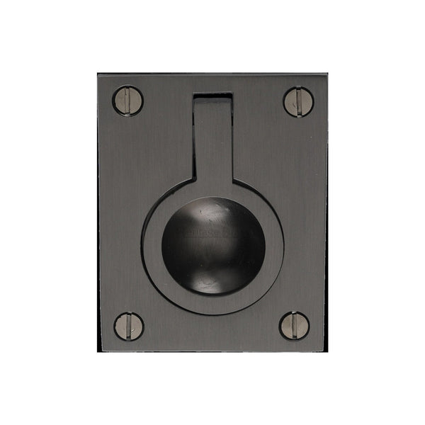 Flush Ring Cabinet Pull by M Marcus - Heritage Brass