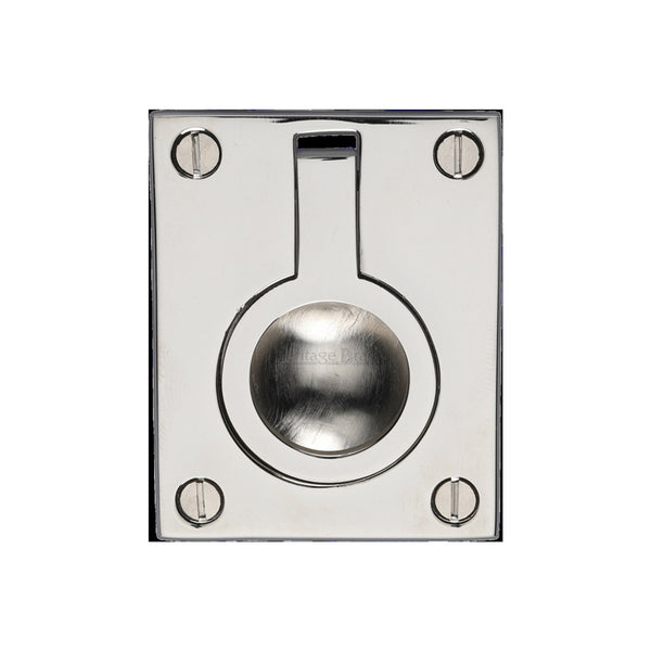Flush Ring Cabinet Pull by M Marcus - Heritage Brass
