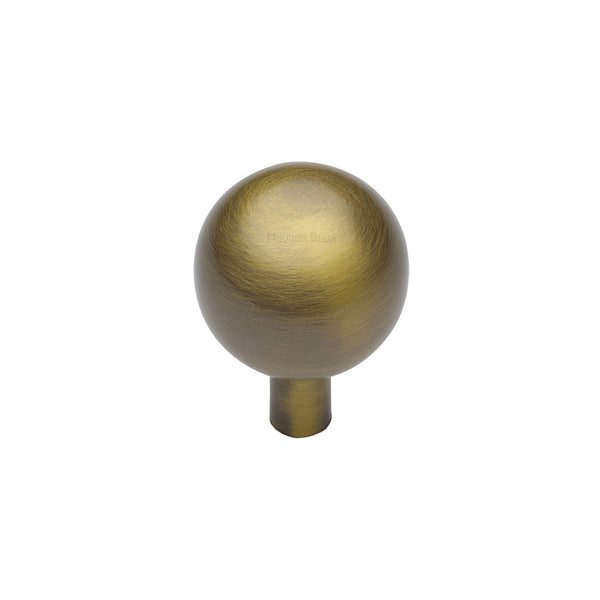 Sphere Cabinet Knob by M Marcus - Heritage Brass