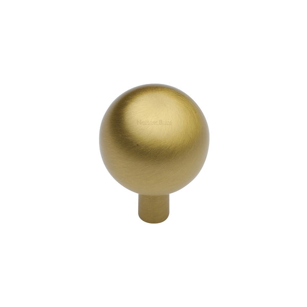 Sphere Cabinet Knob by M Marcus - Heritage Brass