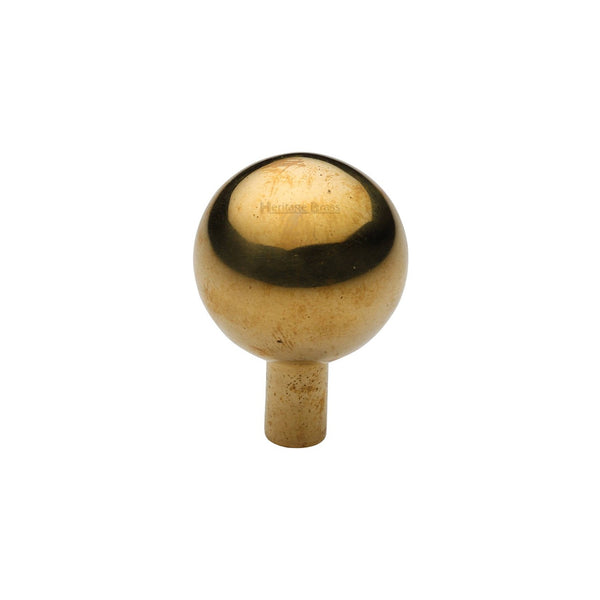 Sphere Cabinet Knob by M Marcus - Heritage Brass
