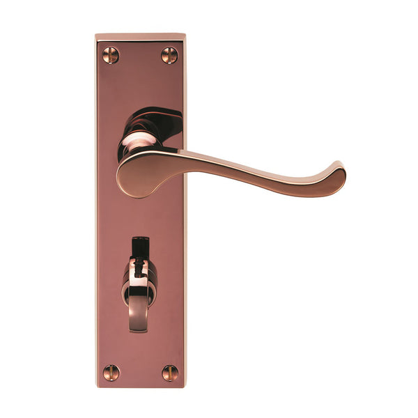 Victorian Scroll Lever on Bathroom Backplate (Contract Range)