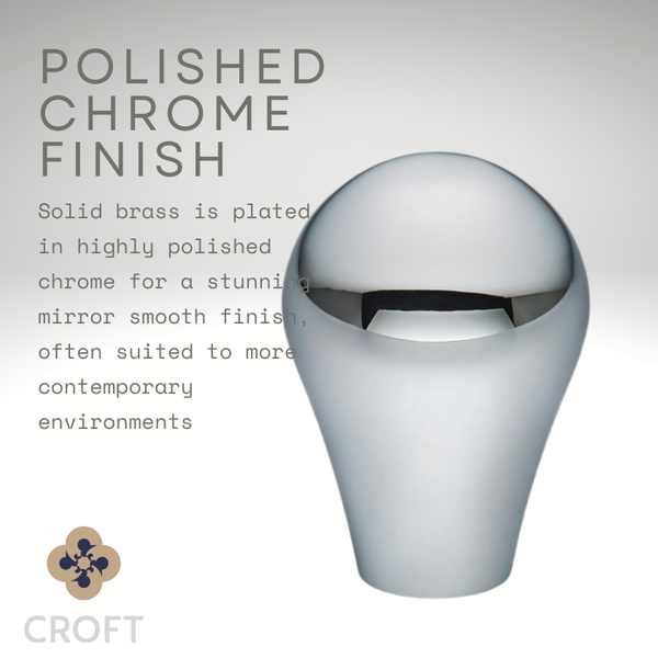 Croft - Diamond Silhouette T-Bar Mortice Knob on Covered Rose 158/210