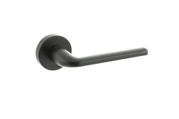 CleanTouch Anti-Bac Forme Milly Lever Door Handle on Minimal Round Rose by Atlantic Hardware