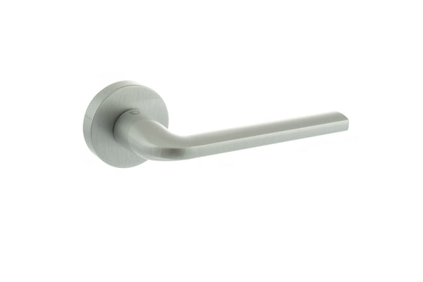 CleanTouch Anti-Bac Forme Milly Lever Door Handle on Minimal Round Rose by Atlantic Hardware
