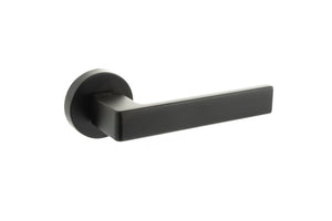 CleanTouch Anti-Bac Forme Asti Lever Door Handle on Minimal Round Rose by Atlantic Hardware