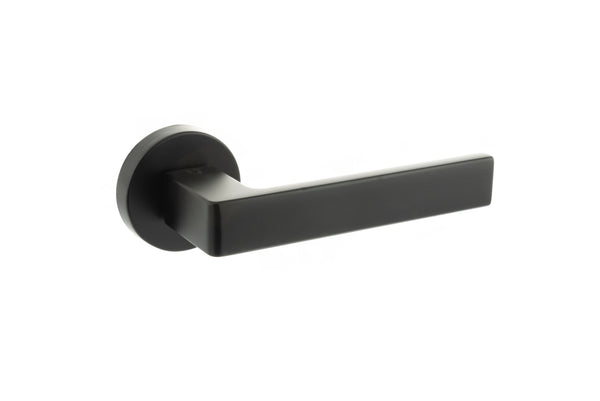 CleanTouch Anti-Bac Forme Asti Lever Door Handle on Minimal Round Rose by Atlantic Hardware