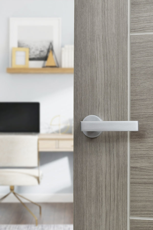 CleanTouch Anti-Bac Forme Asti Lever Door Handle on Minimal Round Rose - additional image