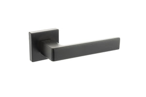 CleanTouch Anti-Bac Forme Asti Lever Door Handle on Minimal Square Rose by Atlantic Hardware