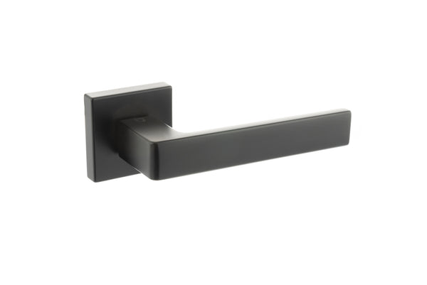 CleanTouch Anti-Bac Forme Asti Lever Door Handle on Minimal Square Rose by Atlantic Hardware