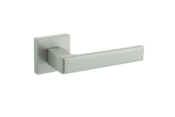 CleanTouch Anti-Bac Forme Asti Lever Door Handle on Minimal Square Rose by Atlantic Hardware