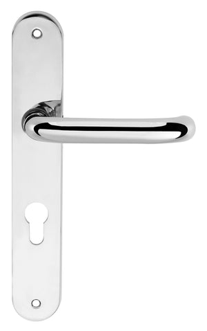 CleanTouch Anti-Bac RTD Safety Lever on Round Euro Backplate by Atlantic Hardware