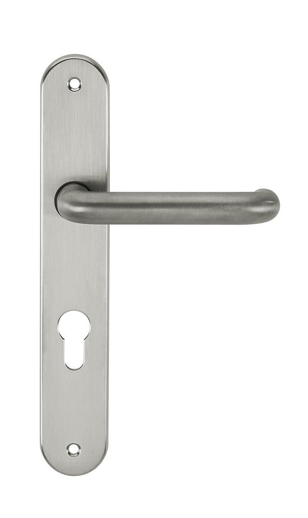CleanTouch Anti-Bac RTD Safety Lever on Round Euro Backplate by Atlantic Hardware