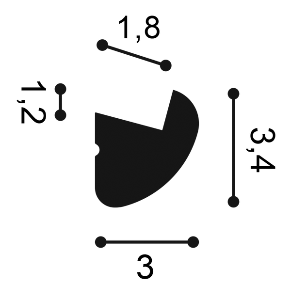 CX188 Orac Concealed Light Moulding
