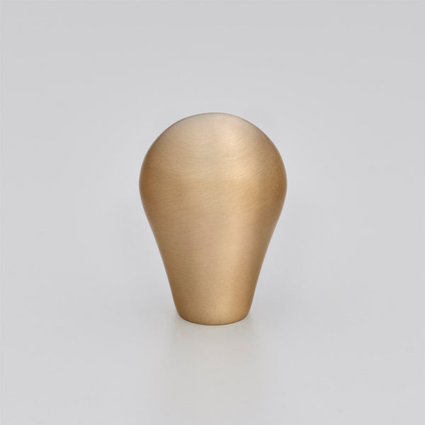 Croft Satin Brass finish sample—not the product design