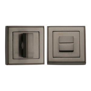 M Marcus - Heritage Brass, Square Bathroom Turn & Release - DEC7030, Escutcheons & Privacy Thumbturns, Turn & Release