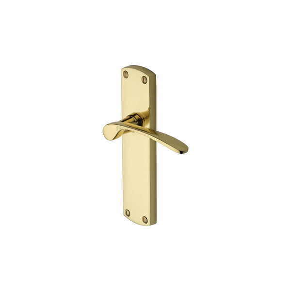 Diplomat Door Handle on Plate by M Marcus - Heritage Brass
