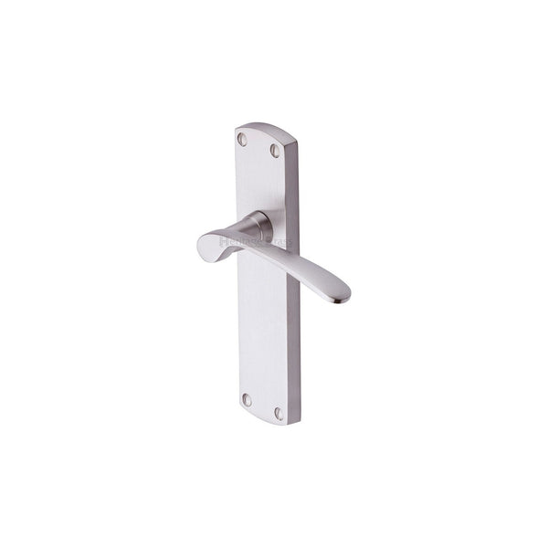 Diplomat Door Handle on Plate by M Marcus - Heritage Brass