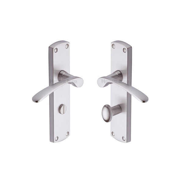 Diplomat Door Handle on Plate by M Marcus - Heritage Brass