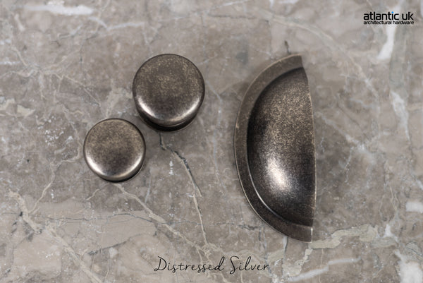 Old English Lincoln Solid Brass Victorian Cabinet Knob 32mm on Concealed Fix - additional image