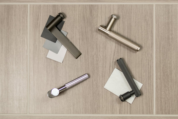 Millhouse Brass Cartwright Lever Door Handle on Concealed Round Rose - additional image
