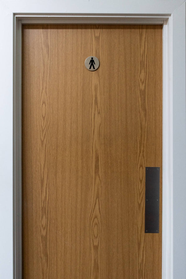 Atlantic Push Disc Sign 3M Adhesive 75mm - additional image