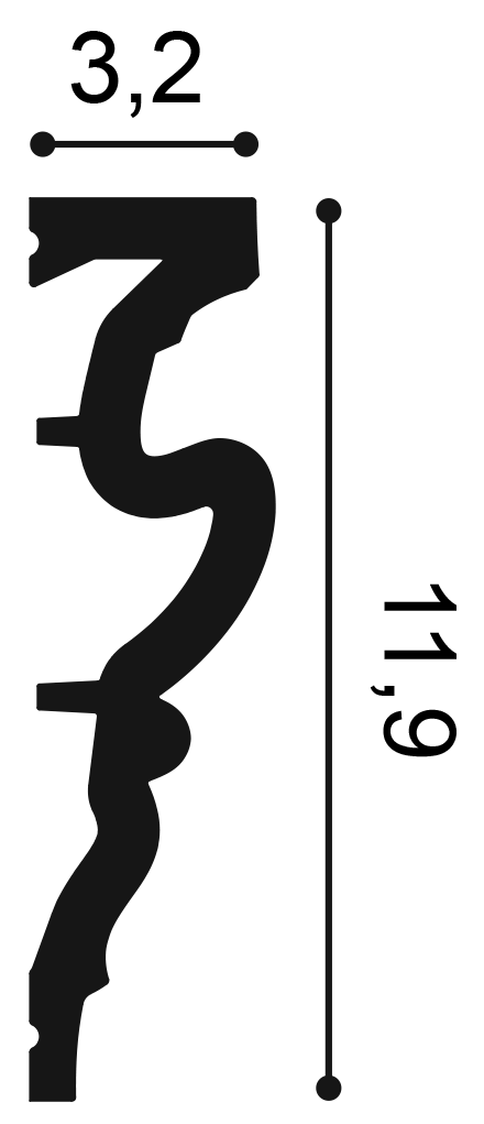 DX170-2300 Orac Wall Moulding