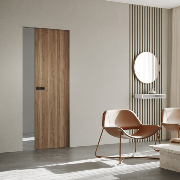 Ermetika Absolute EvoKit Single Framless Pocket Door System 838x1981mm - WT 100mm by Atlantic Hardware