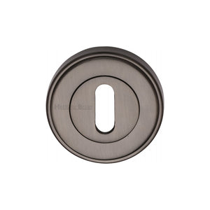 M Marcus - Heritage Brass, Standard Key Escutcheon Round - ERD7000, Escutcheons & Privacy Thumbturns, Escutcheons