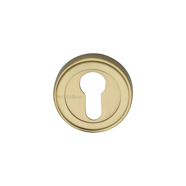 Euro Profile Cylinder Escutcheon Round - ERD7020 by M Marcus - Heritage Brass