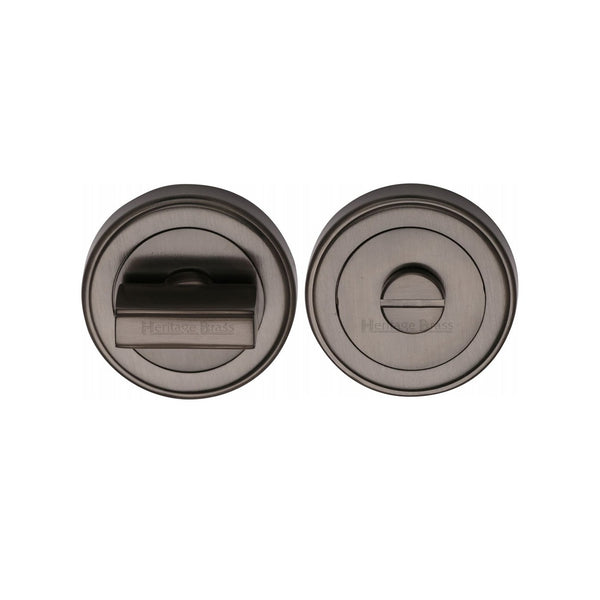 Round Bathroom Turn & Release - ERD7030 by M Marcus - Heritage Brass