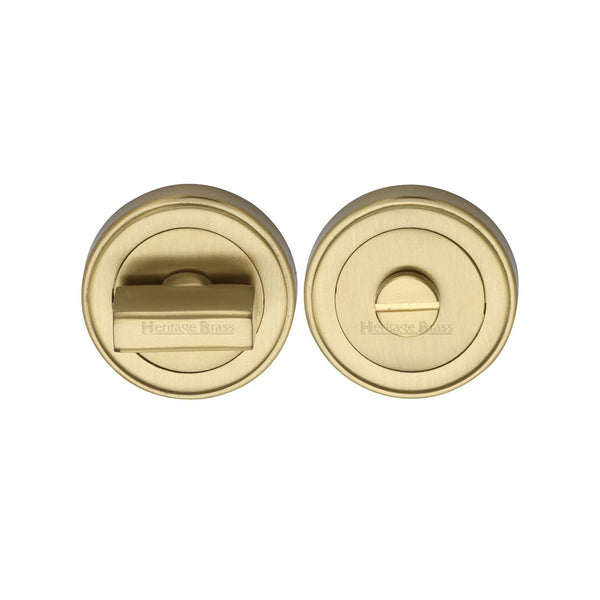 Round Bathroom Turn & Release - ERD7030 by M Marcus - Heritage Brass